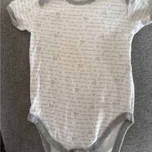 Charming Gray and White Kids Bodysuit